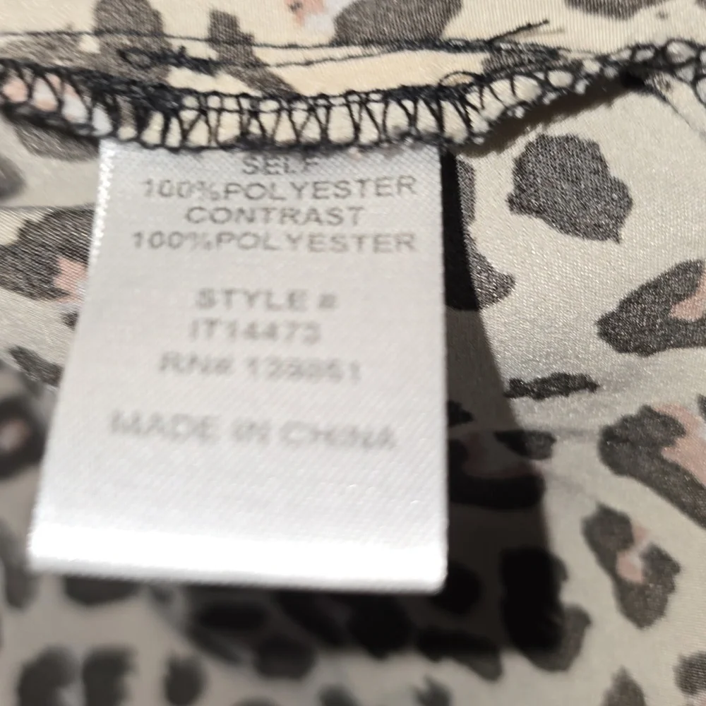 ODDY Multi Color Leopard Sleeve Womens Size M/L - Picture 6 of 9